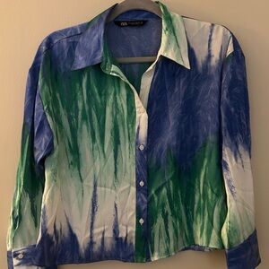 ZARA button down blouse